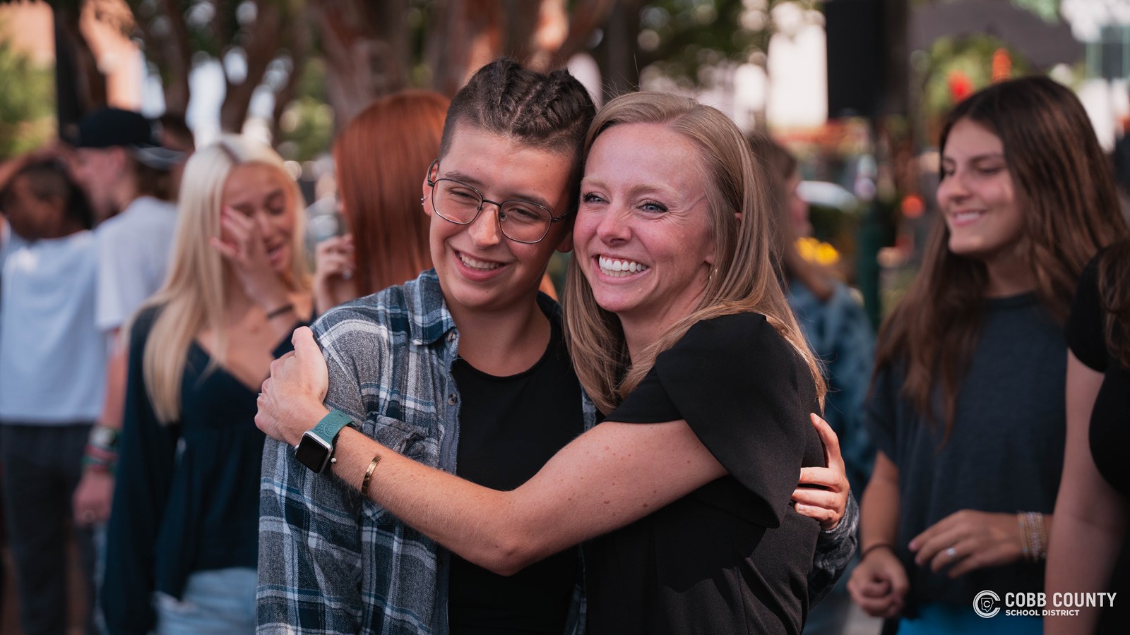 Amanda Dillard with student 