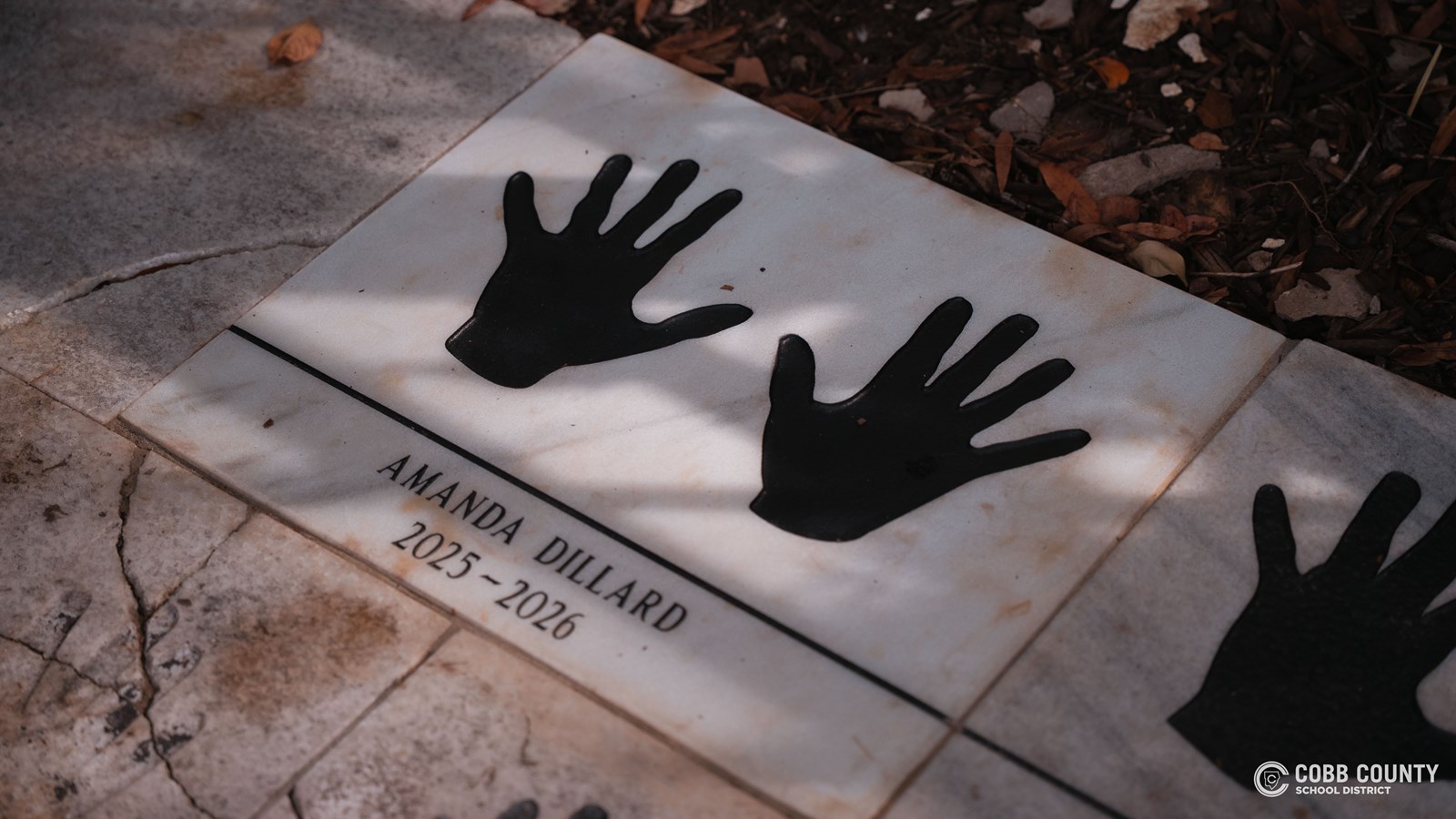 Amanda Dillards hand prints