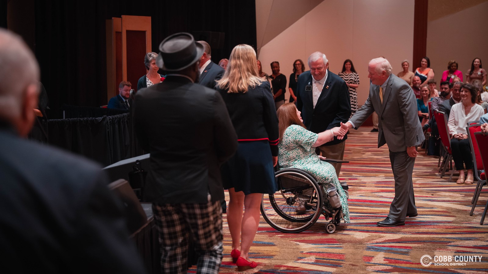 Classified Employee of the Year Handshakes