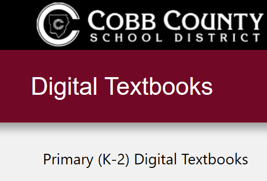 K-2 Digital Textbooks