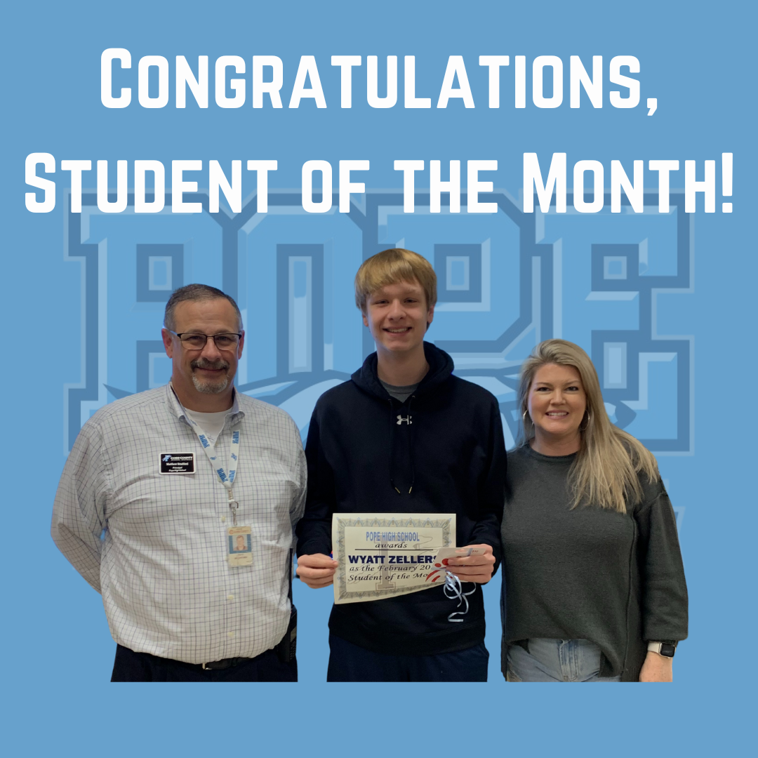 Student of the month and teacher