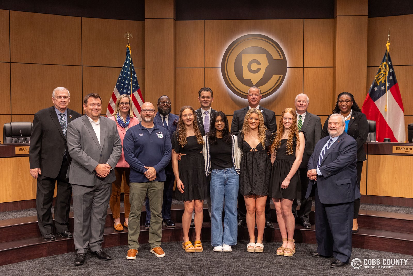 2024 – 2025 GHSA Class 5A Swim & Dive – 400 Yard Freestyle Relay Girls State Champions – Rose Jones, Finnly Jollands, Kate Bradley, Maggie O’Shaugh