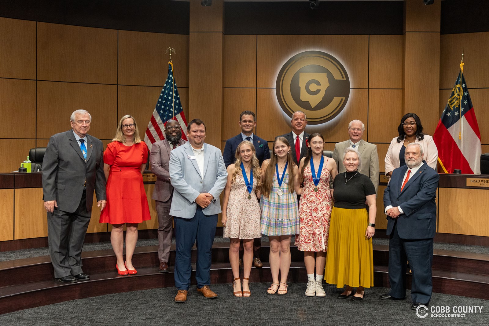 2024-2025 GHSA Class 6A Literary State Trio Champions – Ava Stein, Camilla Craig, and Meg Franklin, Harrison High School