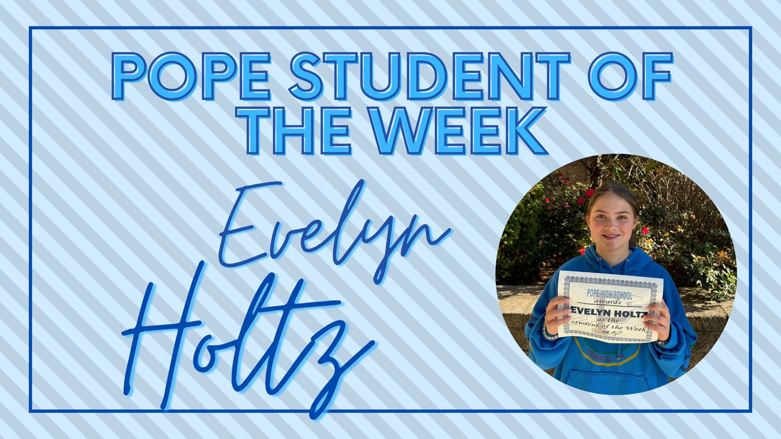 student of the week