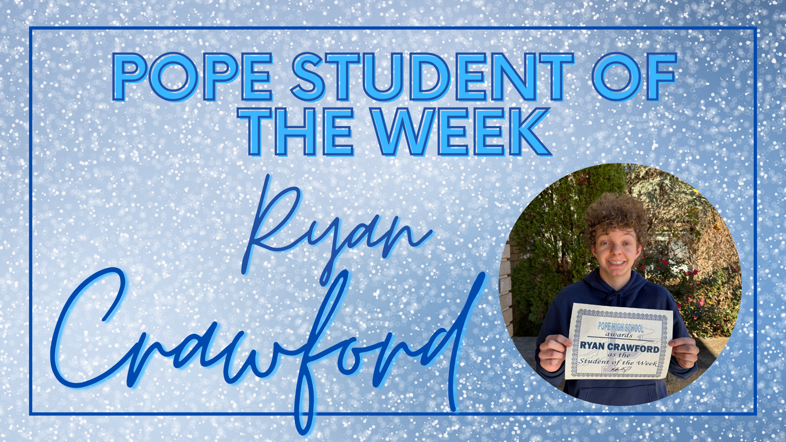 student of the week