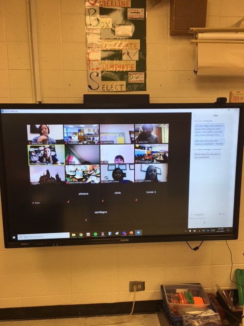 Argyle Elementary students zoom with Georgia Tech Basketball players.jpg