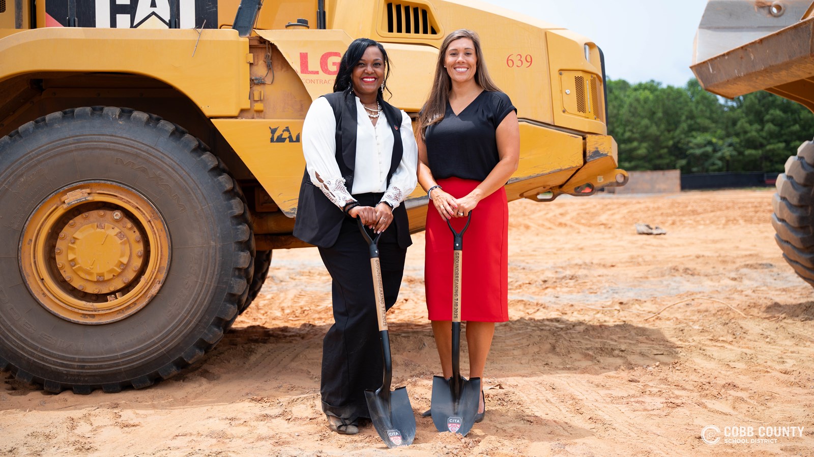 Dr. Barney and Allatoona Principal Dr. Lexie Bultman