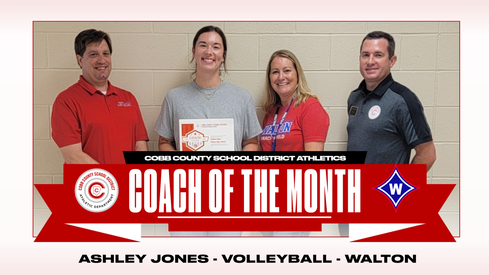 Ashley Jones Coach of the Month