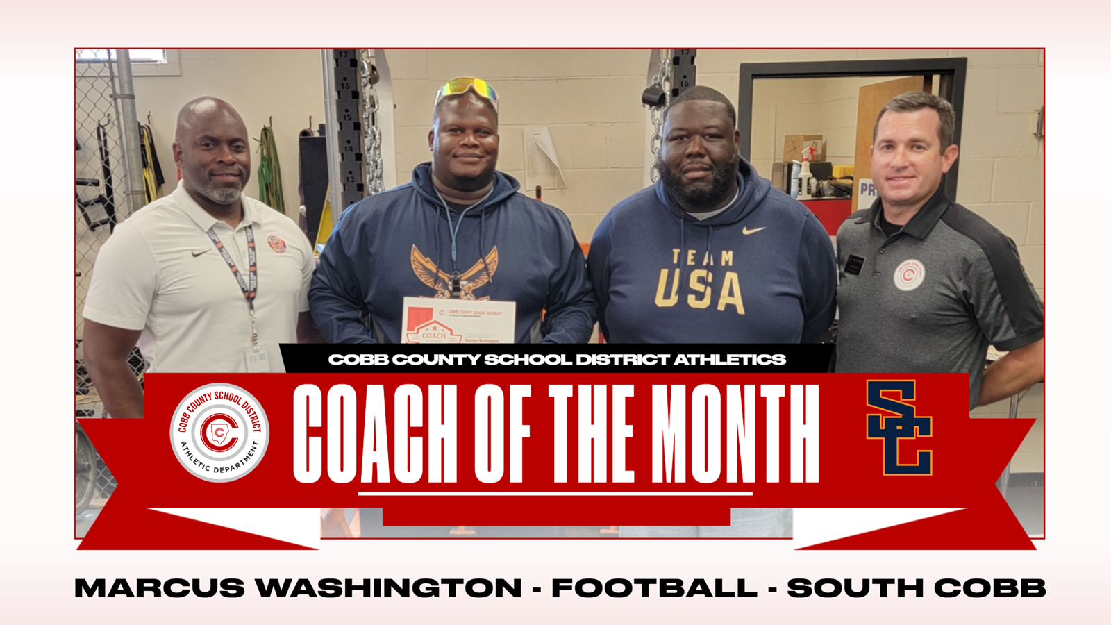 Marcus Washington Coach of the Month