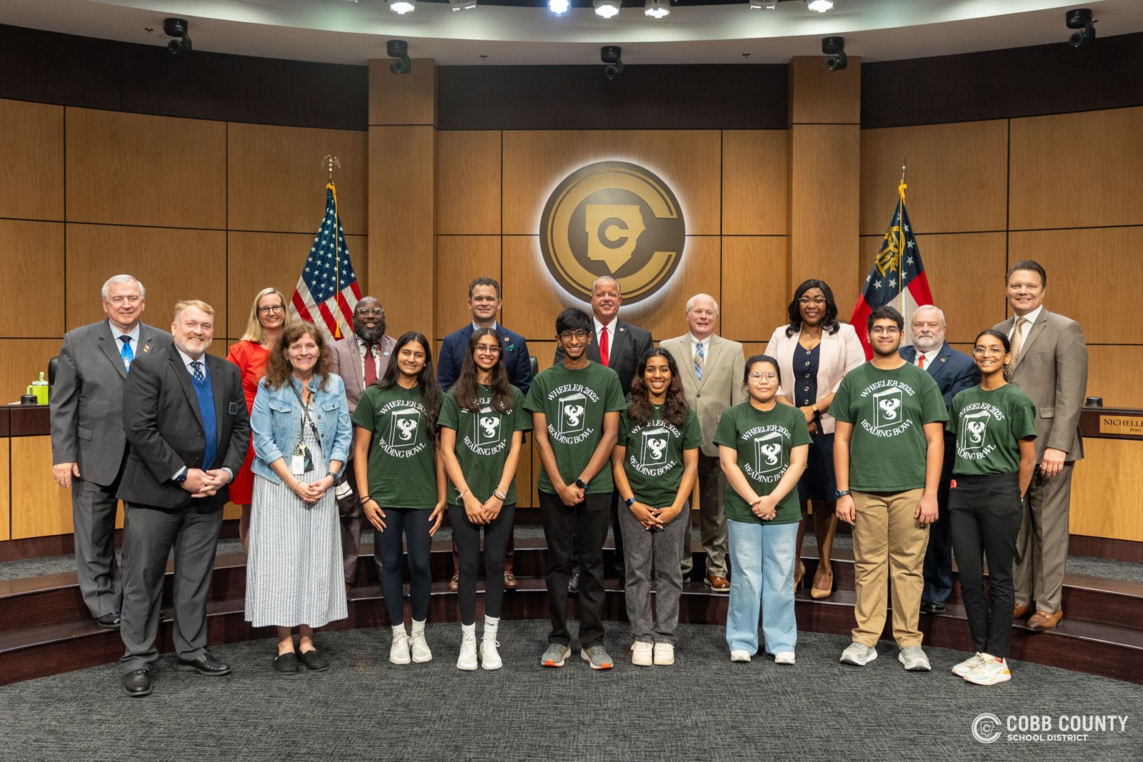 Helen Ruffin Reading Bowl Competition, State of Georgia Reading Competition State Champions – Ritvik Ranjan, Moksha Baghel, Rachel Thomas, Jennifer Saysombath, Rohan Raj, Shyla Singal, Seetha Gutta, and Anusha Singh, Wheeler High School