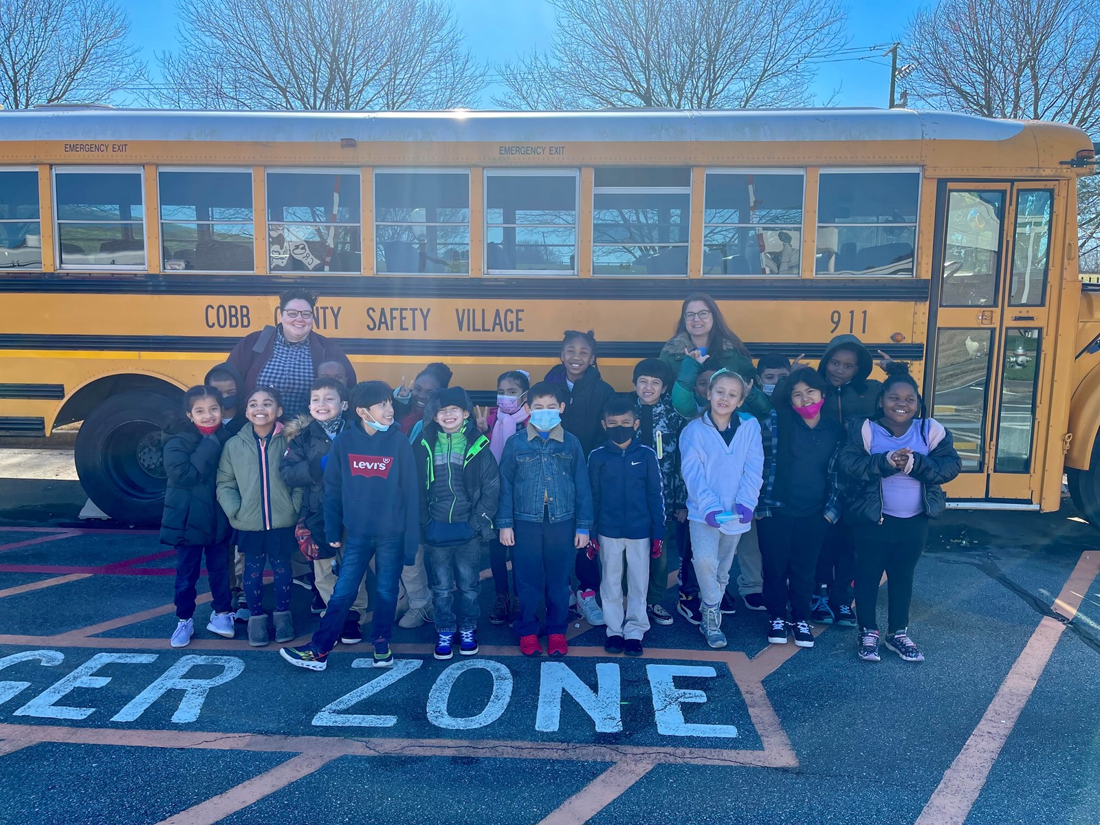 class at the bus