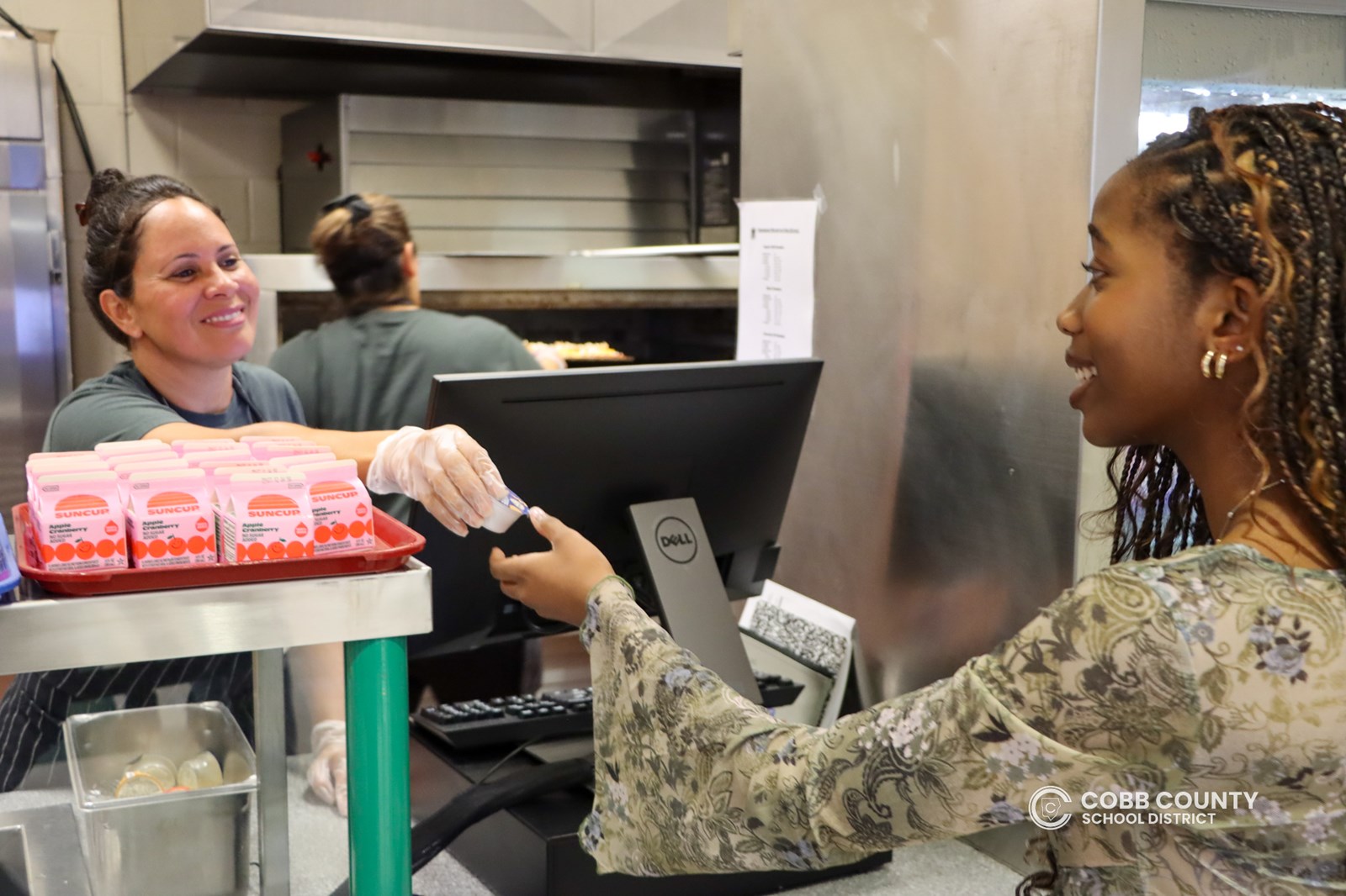 Cobb Schools Food and Nutrition Services team helped fuel student success on the first day of school, serving up healthy meals with a smile to keep students energized and ready to learn.