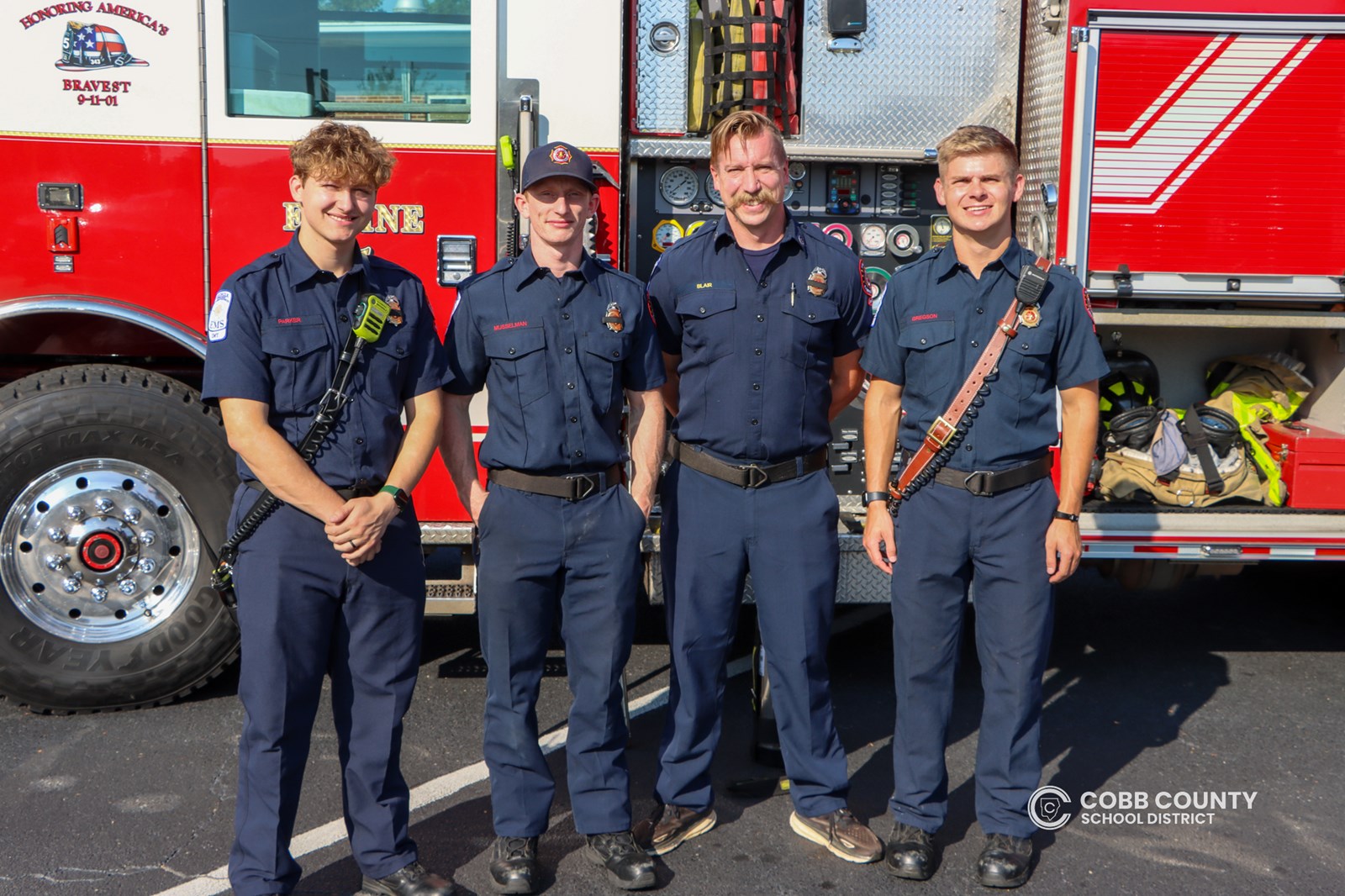 At Wheeler High, students and first responders joined together to remember the heroes of 9/11 and the lives lost.