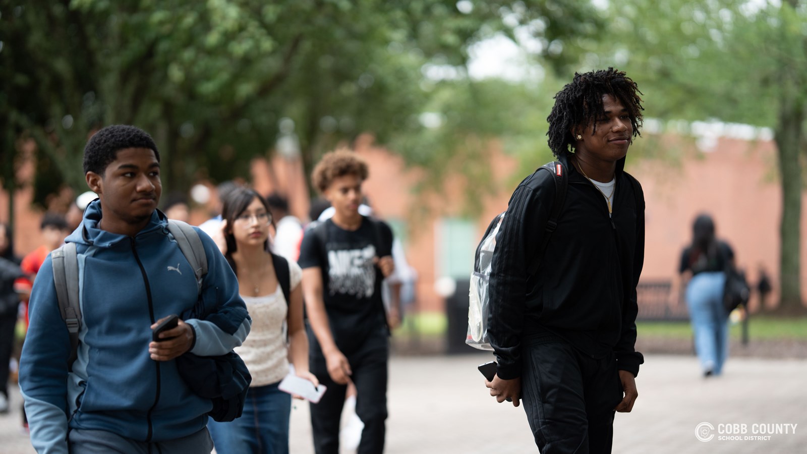 The walk across McEachern’s iconic campus on the first day of school was filled with energy, smiles, and a sense of fresh beginnings.