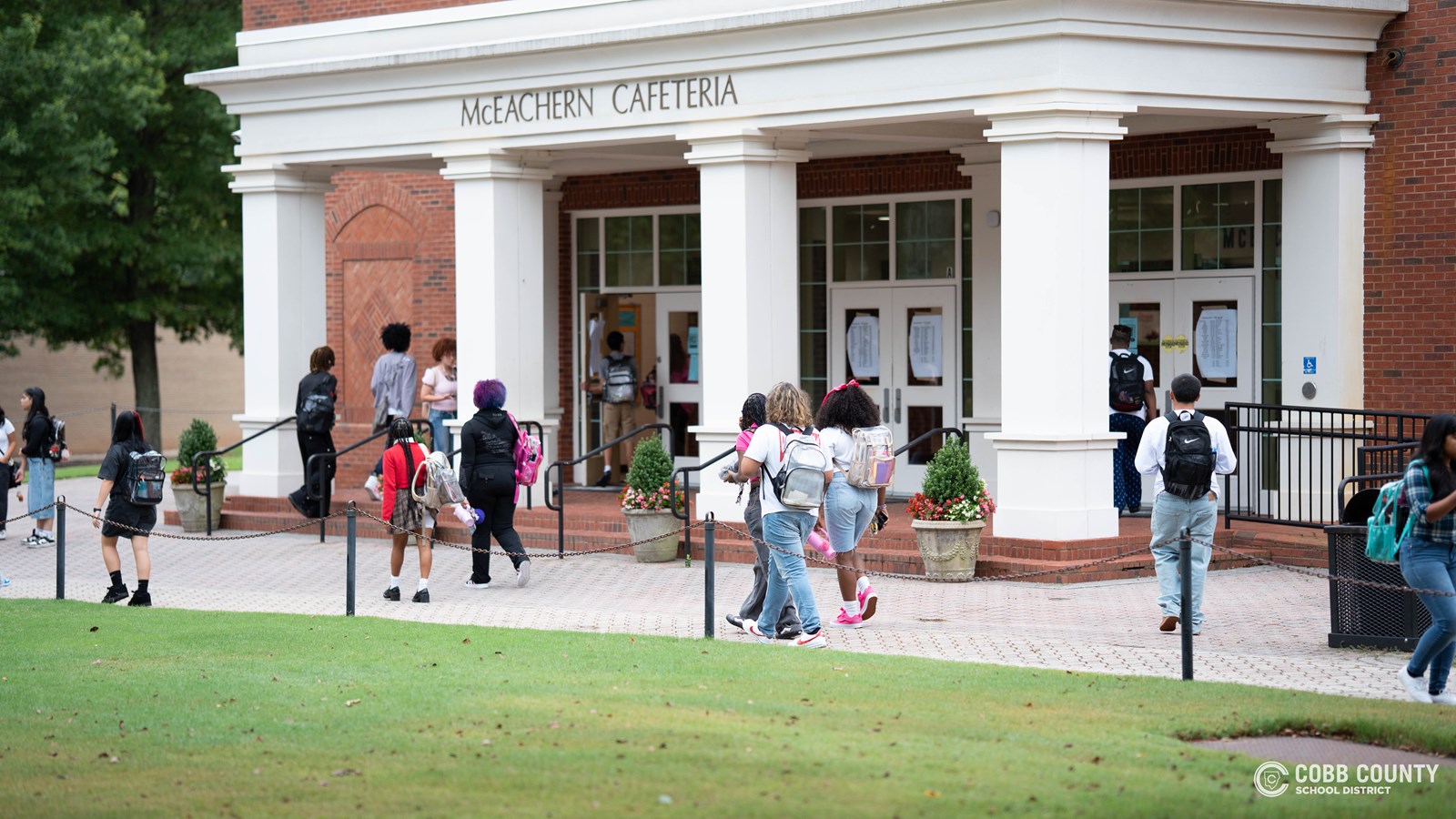 The walk across McEachern’s iconic campus on the first day of school was filled with energy, smiles, and a sense of fresh beginnings.