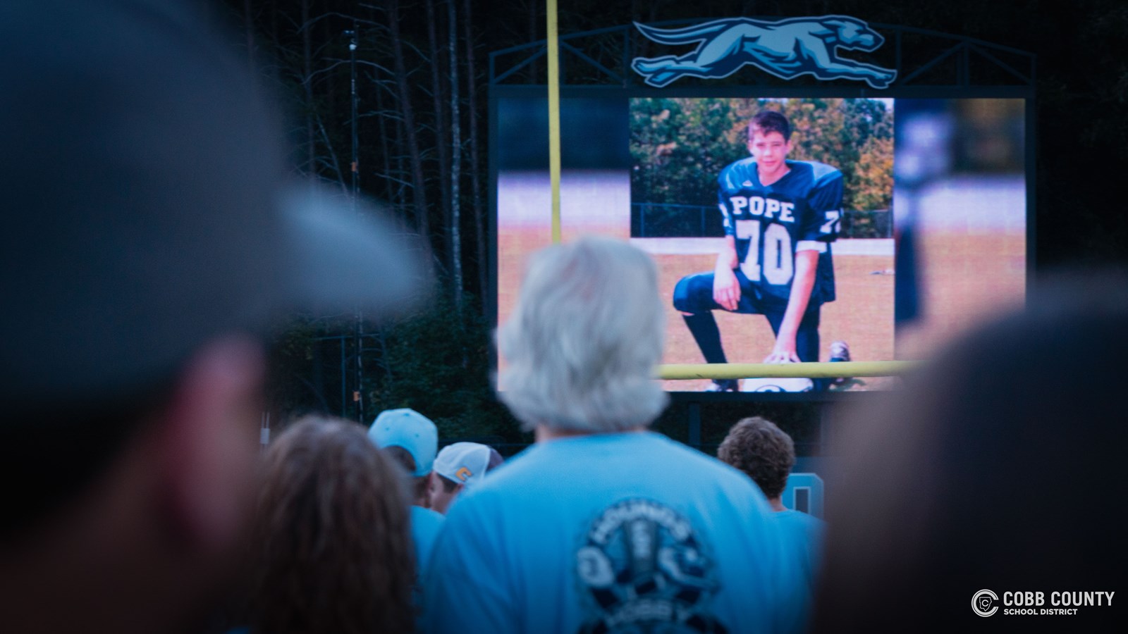 Matt Hobby's parents watch video tribute