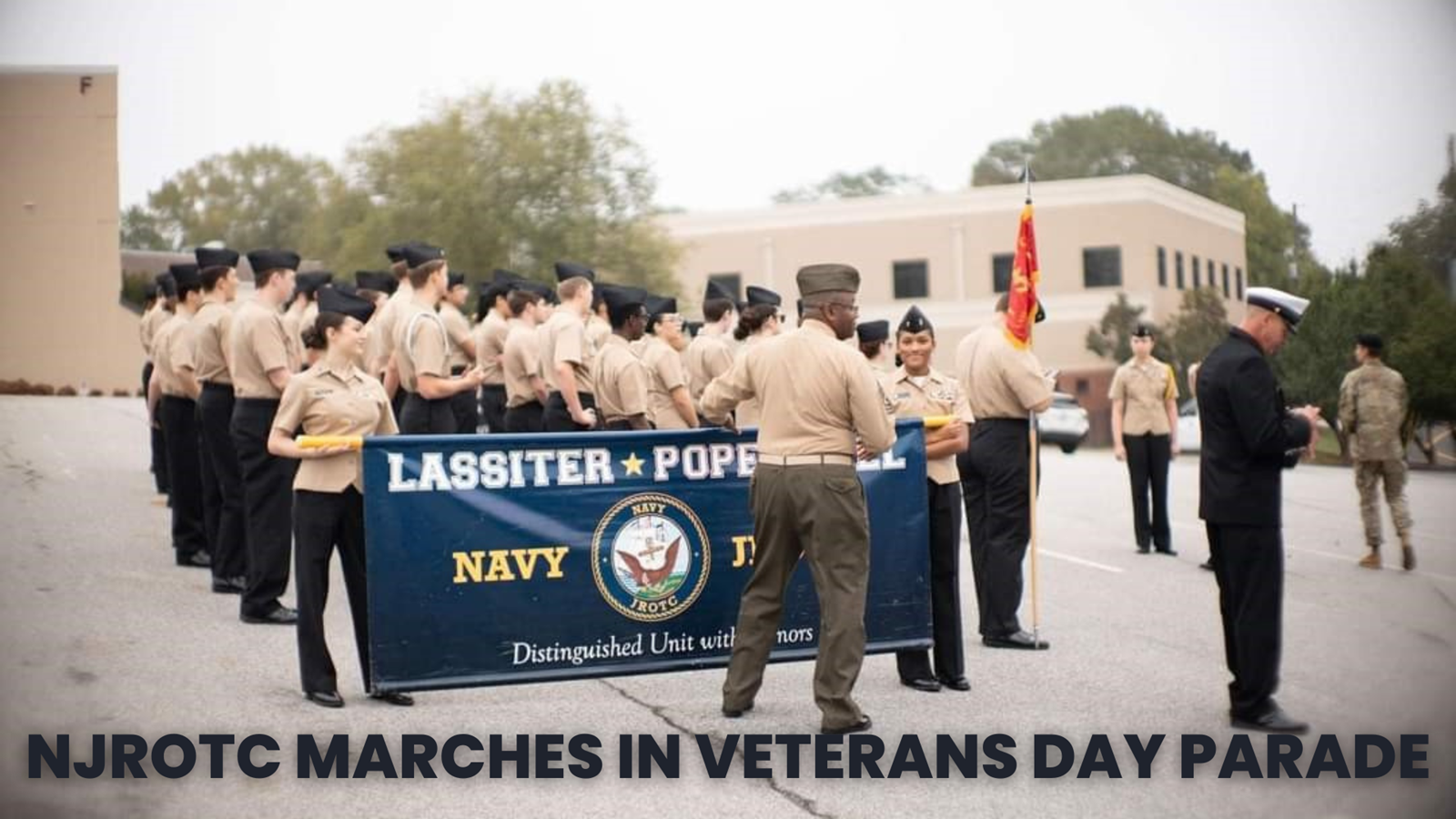 njrotc marching in parade