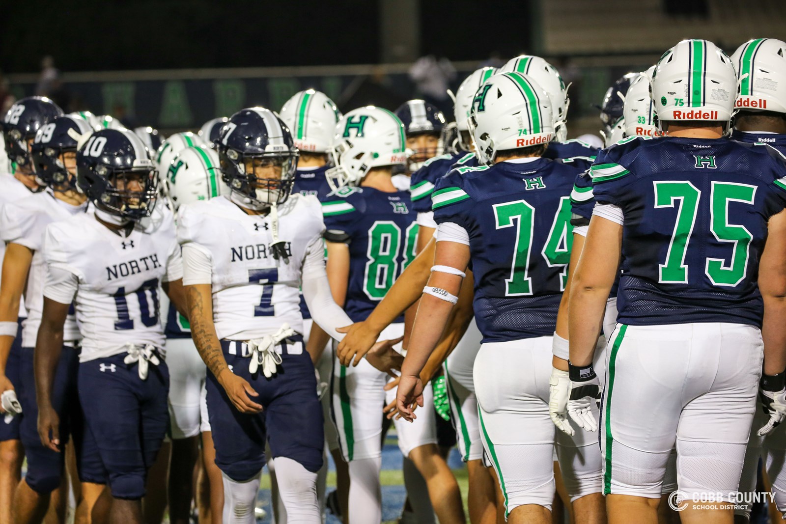 Hoya Nation celebrated as Harrison remained unbeaten on the season.