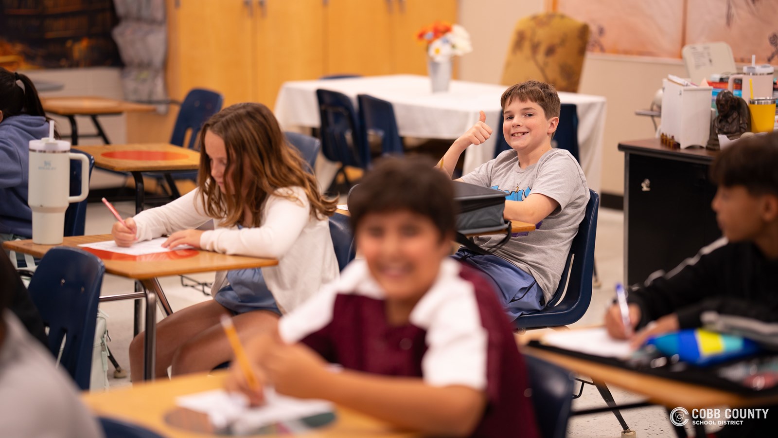 Pine Mountain students hit the ground running on their first day back!
