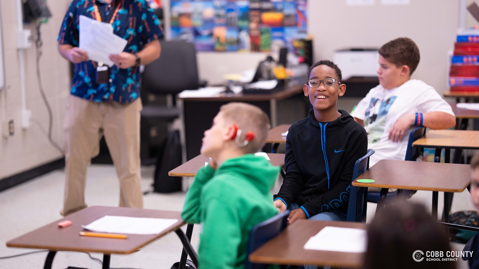 From homeroom to hallways, excitement was in the air at Pine Mountain Middle.