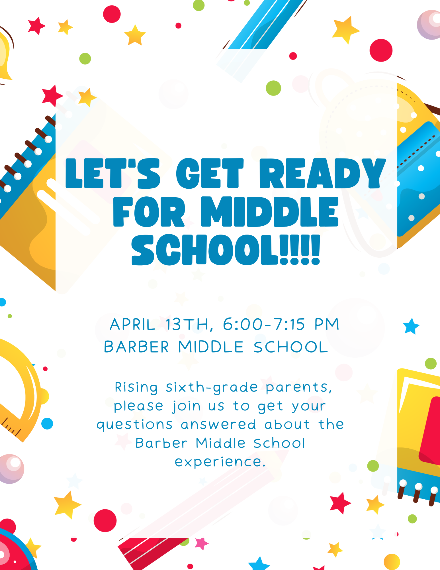 Rising 6th Grade Parent Night