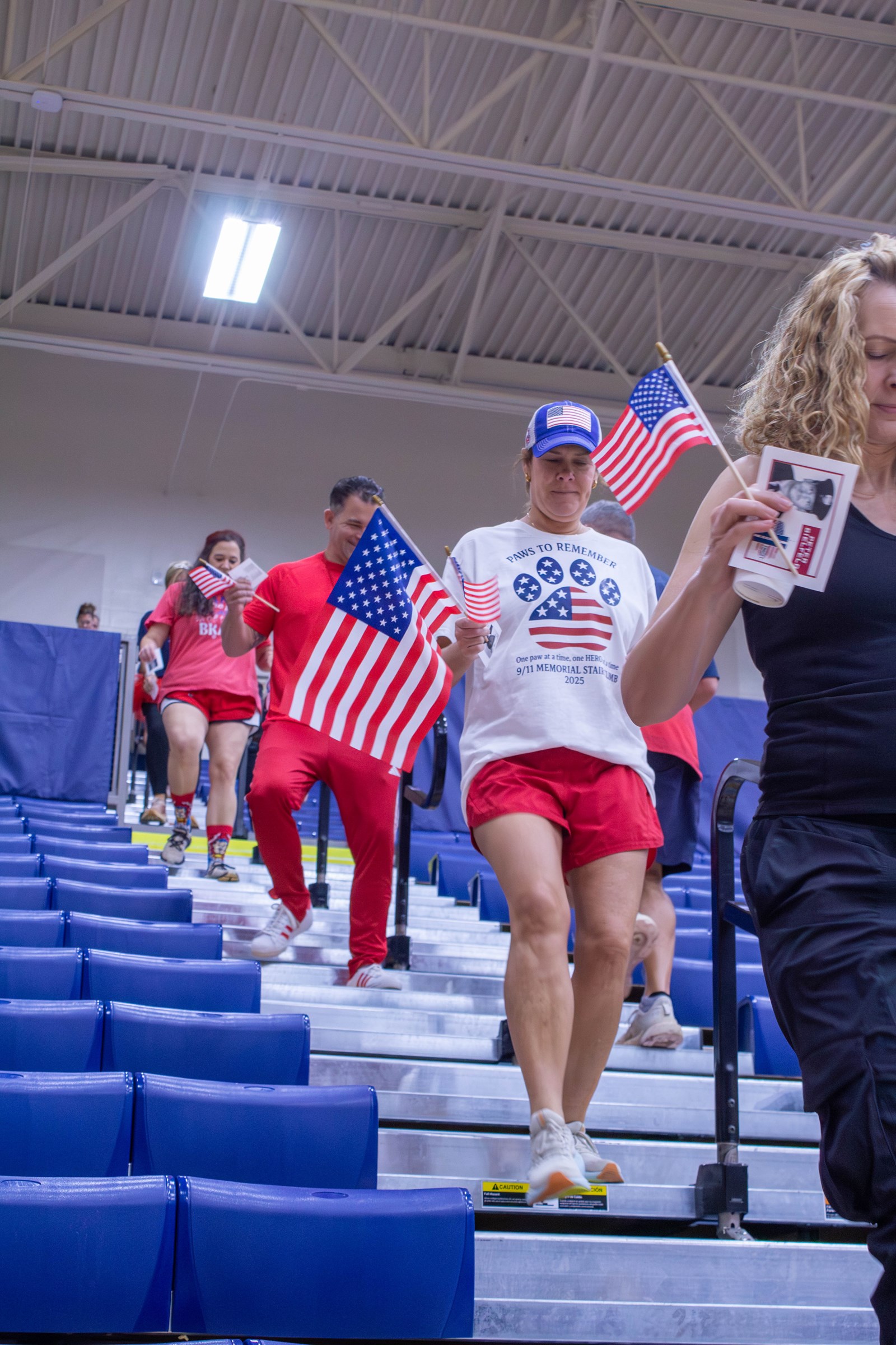 Through the 9/11 Memorial Stair Climb, Pope students and staff honored the memory of the nearly 3,000 lives lost that day.
