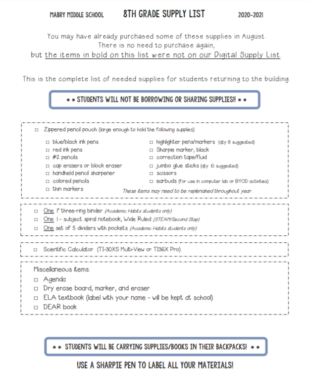 Return F2F 8th Grade Supply List.PNG