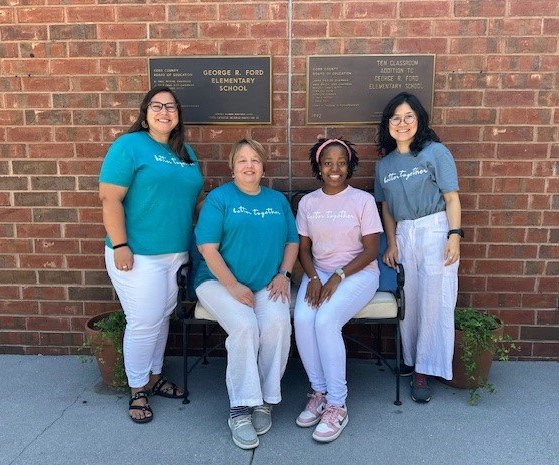 Picture of Special Needs P-K Left to Right: Ashley Banks, Tina Stewart, Morgan Giles, and Kiyoko Bartles