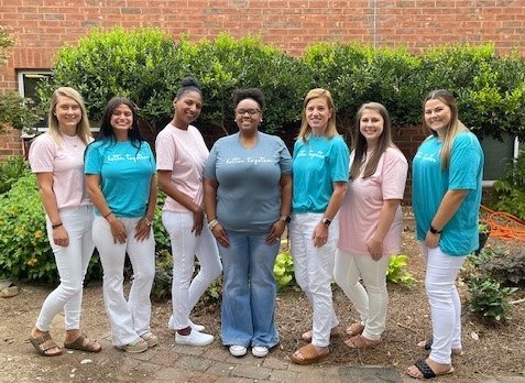 Third Grade Hailey Godfrey, Alexandra Burgos, Faithe Williams, Callie Cook, Michelle Vance, Mary Catherine Willis and Bonnie Pratcher