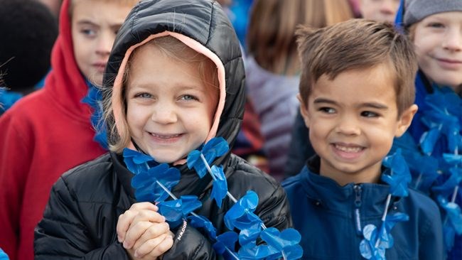 Tritt Elementary Students smiling
