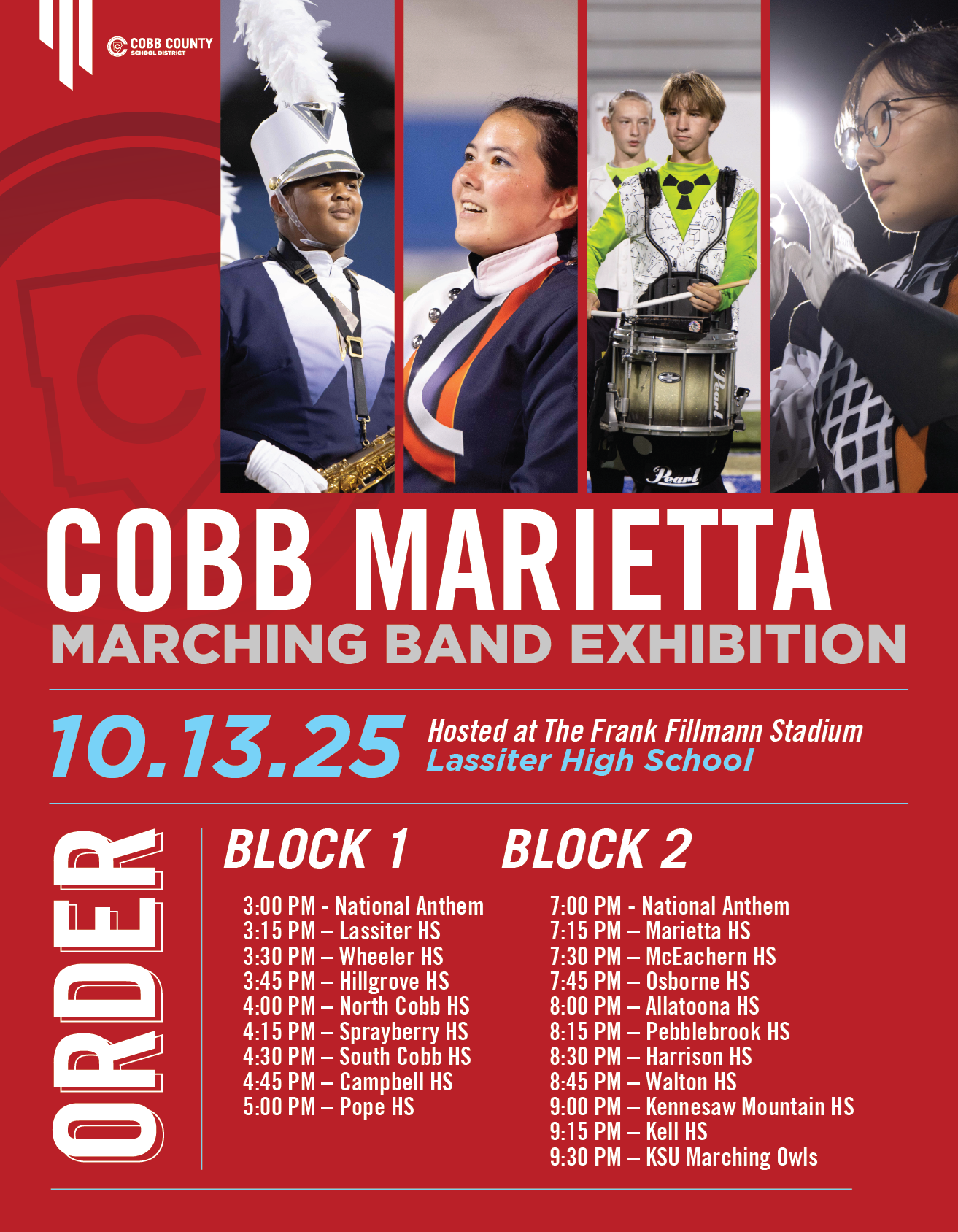 Cobb Marietta Marching Band Exhibition