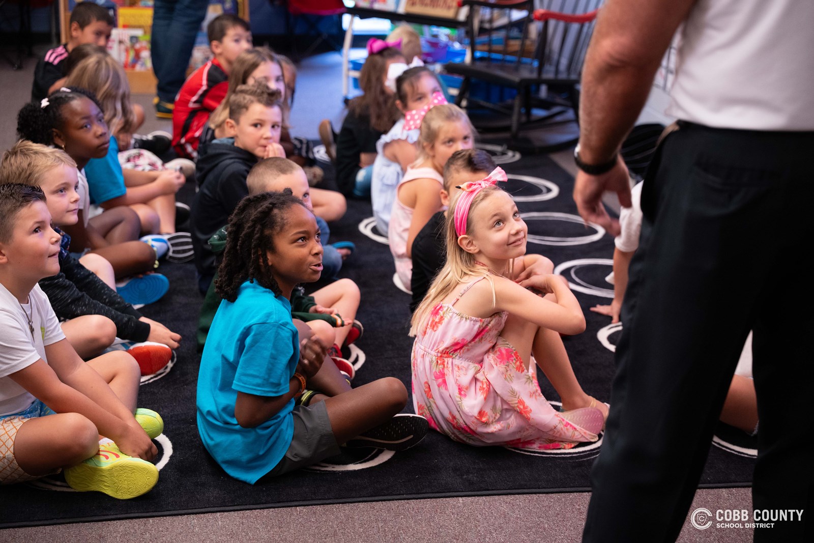 Superintendent Chris Ragsdale visited Vaughan Elementary School on the first day of school, greeting students with encouragement and celebrating the start of a new year of learning.