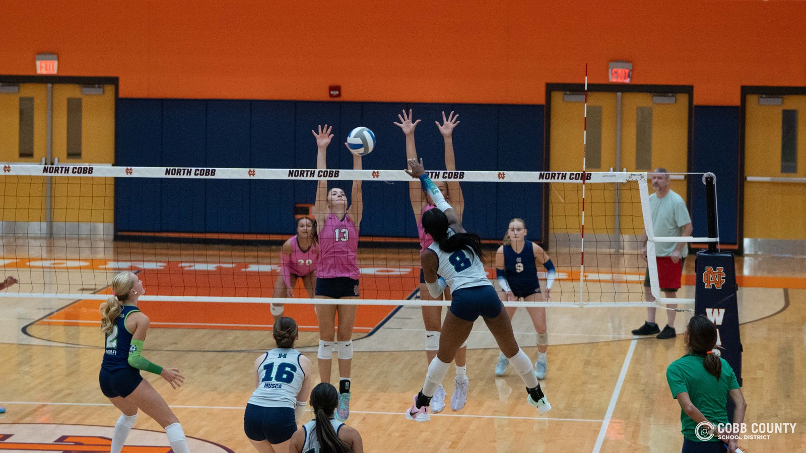 Harrison's Chloe Bowens attacks the defense