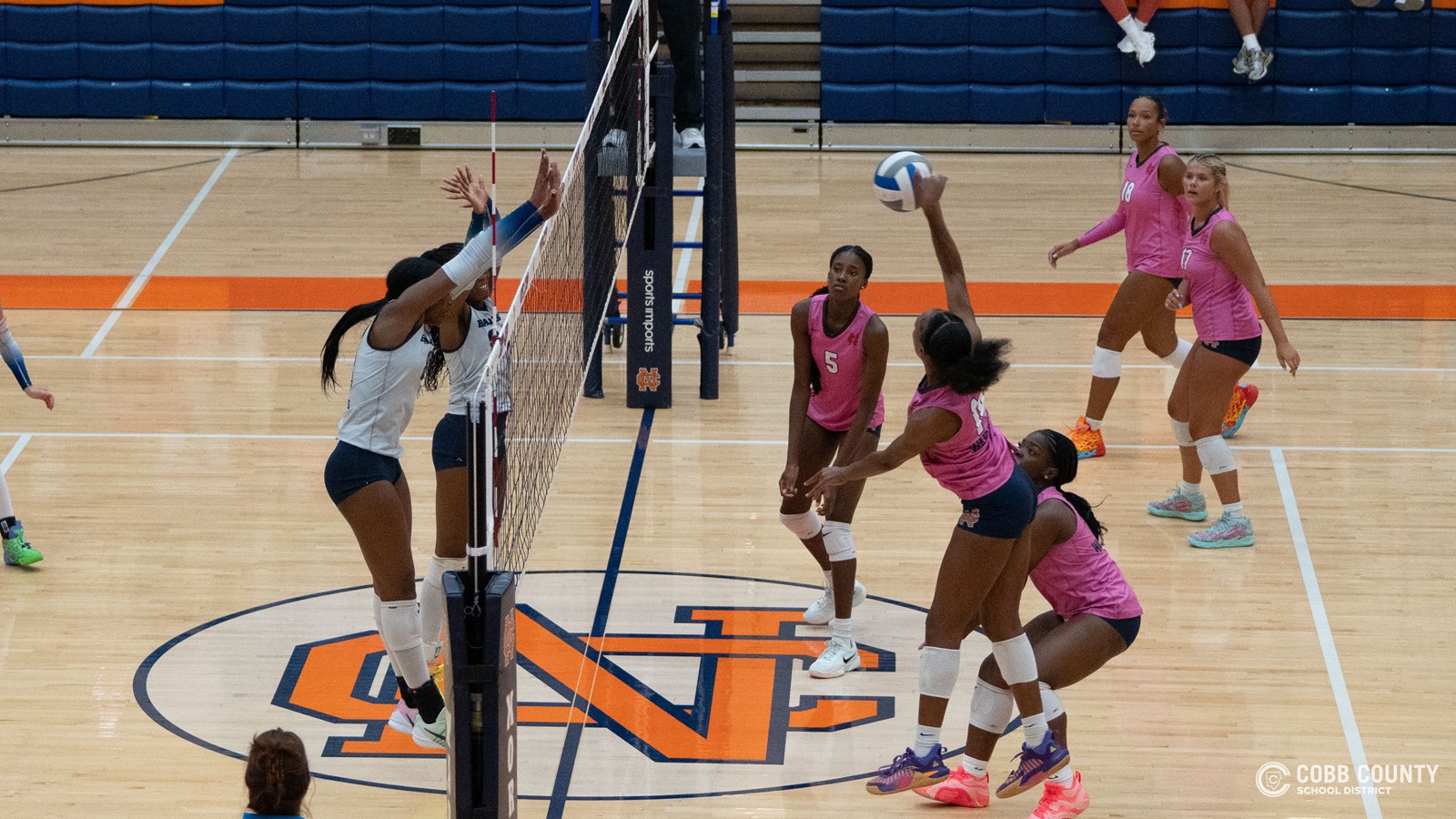 Warrior Madison Carter rises for the kill