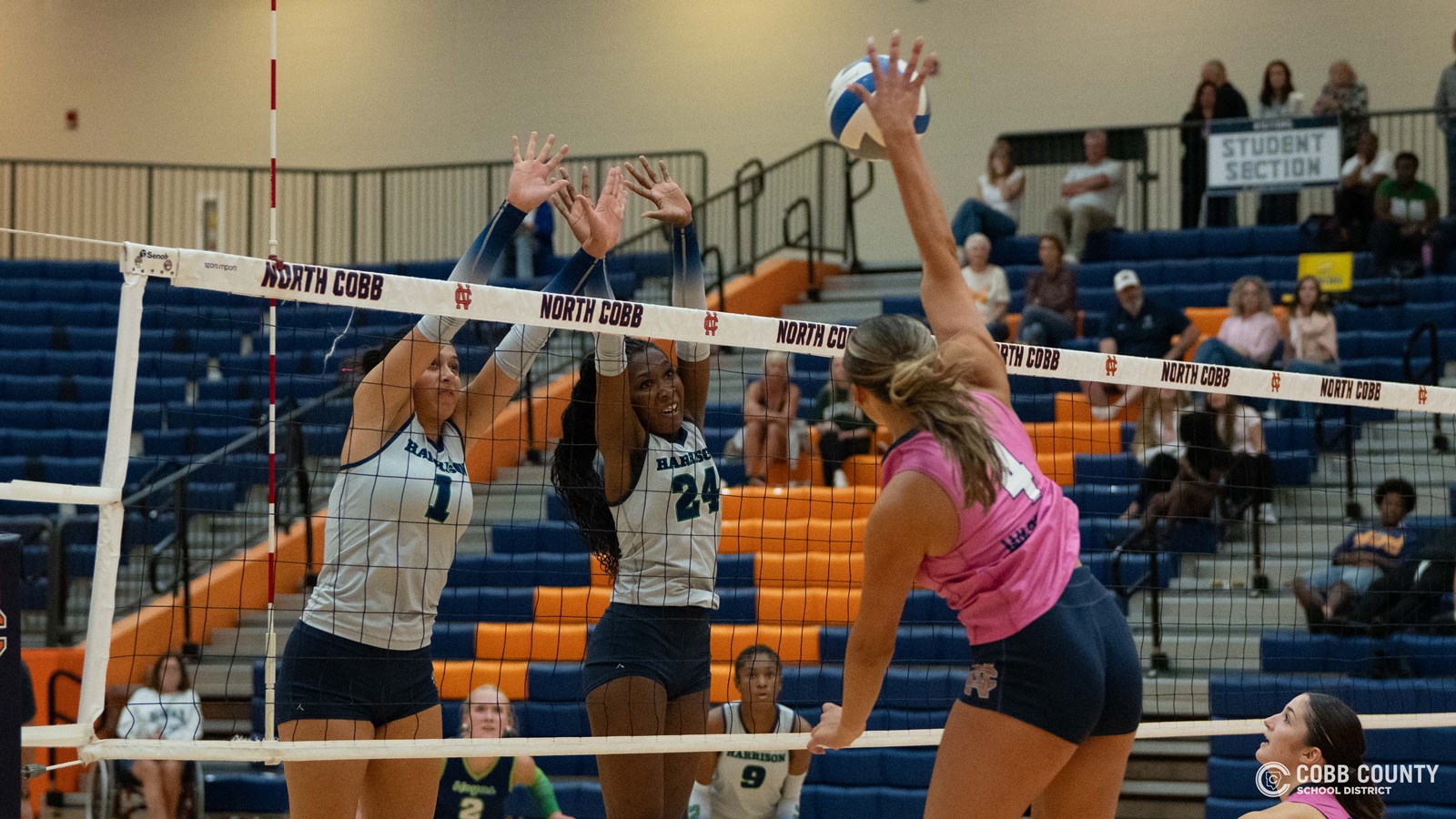 Warrior Mia Goldbach tries for the kill