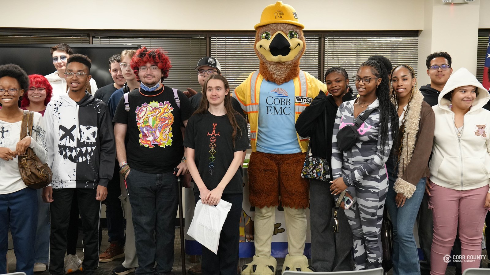 Cobb Online Learning Academy welcomes students for in person event with Cobb EMC.