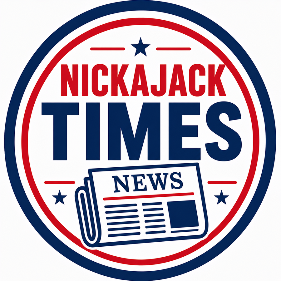 Nickajack Times in a circle with a newspaper graphic