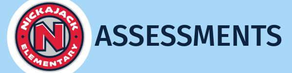 Banner with the word assessments