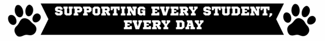 Image: Black banner that says Supporting Every Student, Every Day