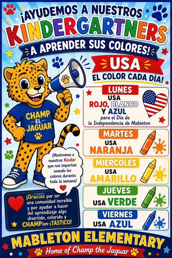 Kindergarten Color Days