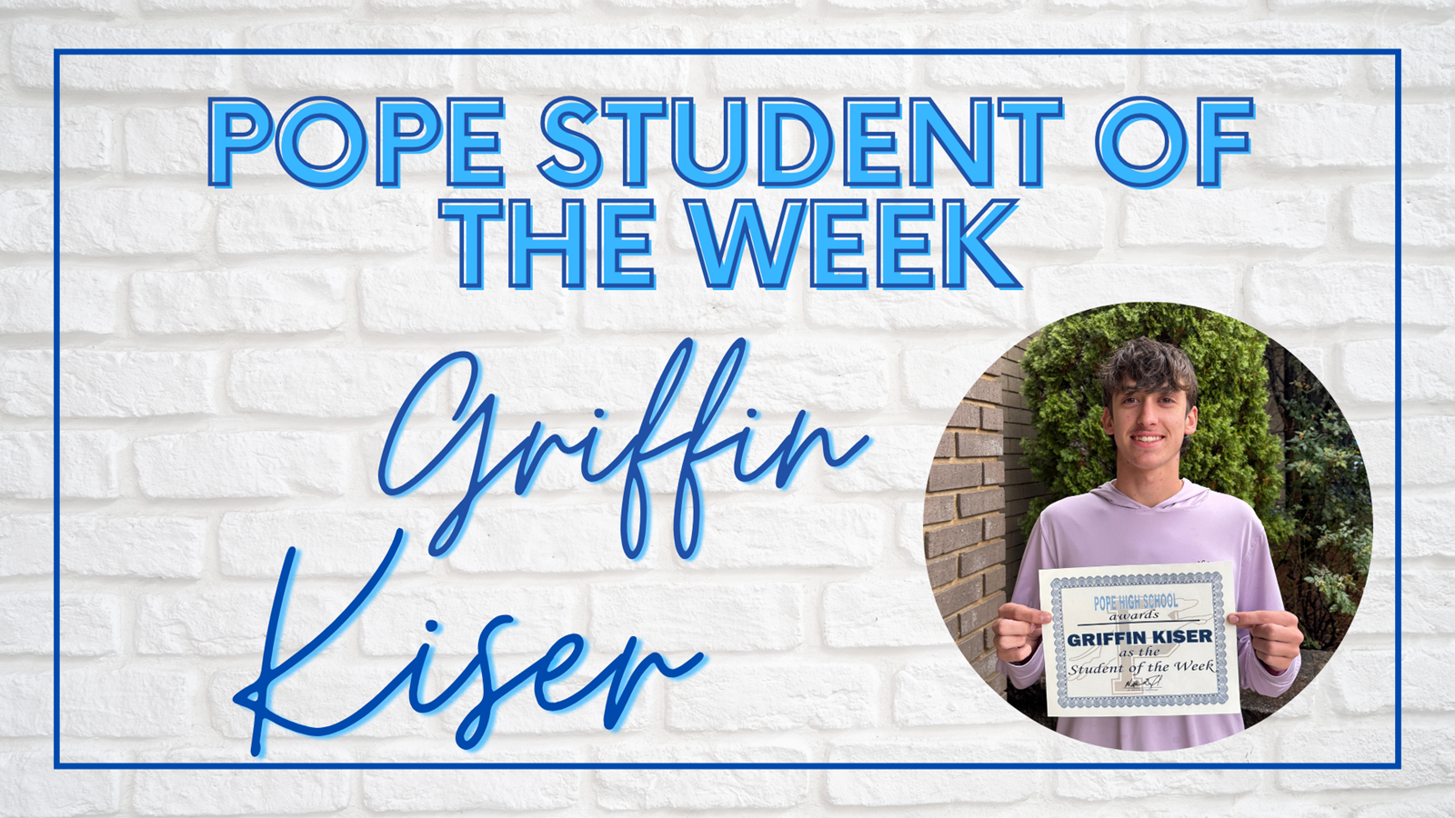 student of the week