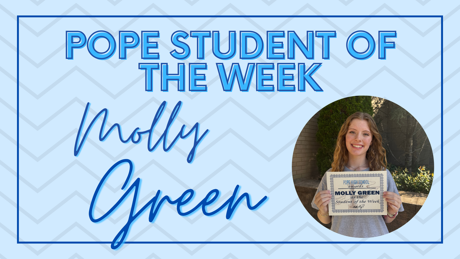 student of the week