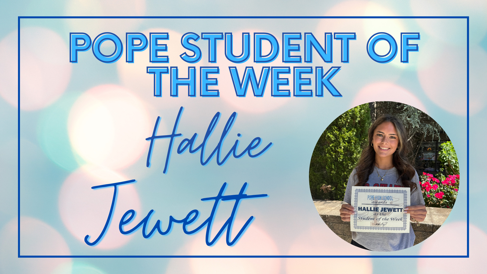 student of the week