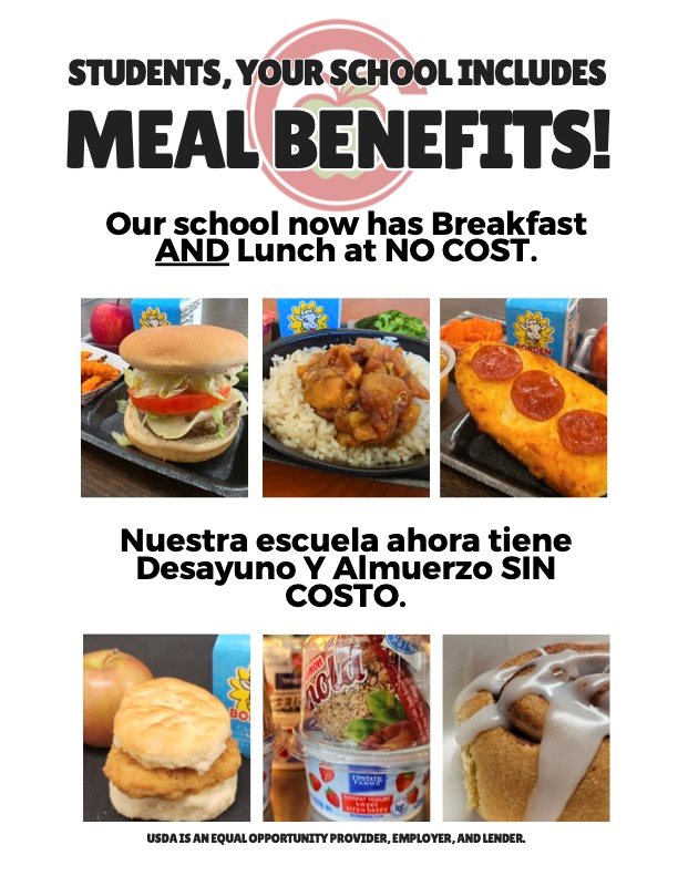 Flyer for Free School Meals