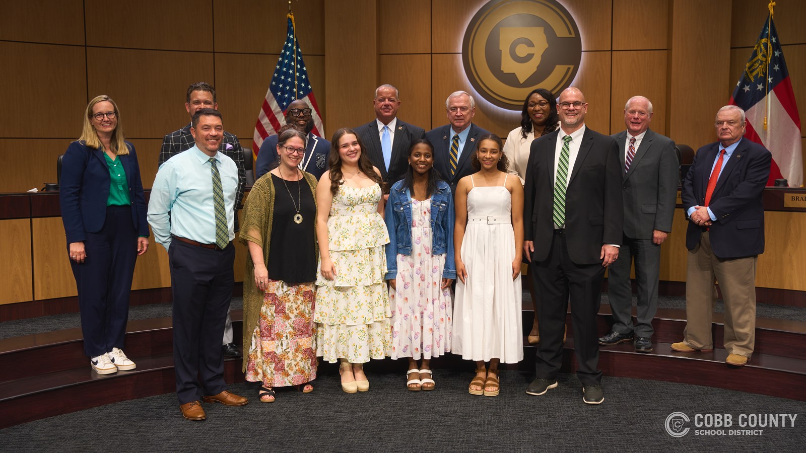 2025 – 2026 GHSA Class 5A Literary State Trio Champions – Mia Climer, Stacy Maina, and Camryn Sperow, Kennesaw Mountain High School 