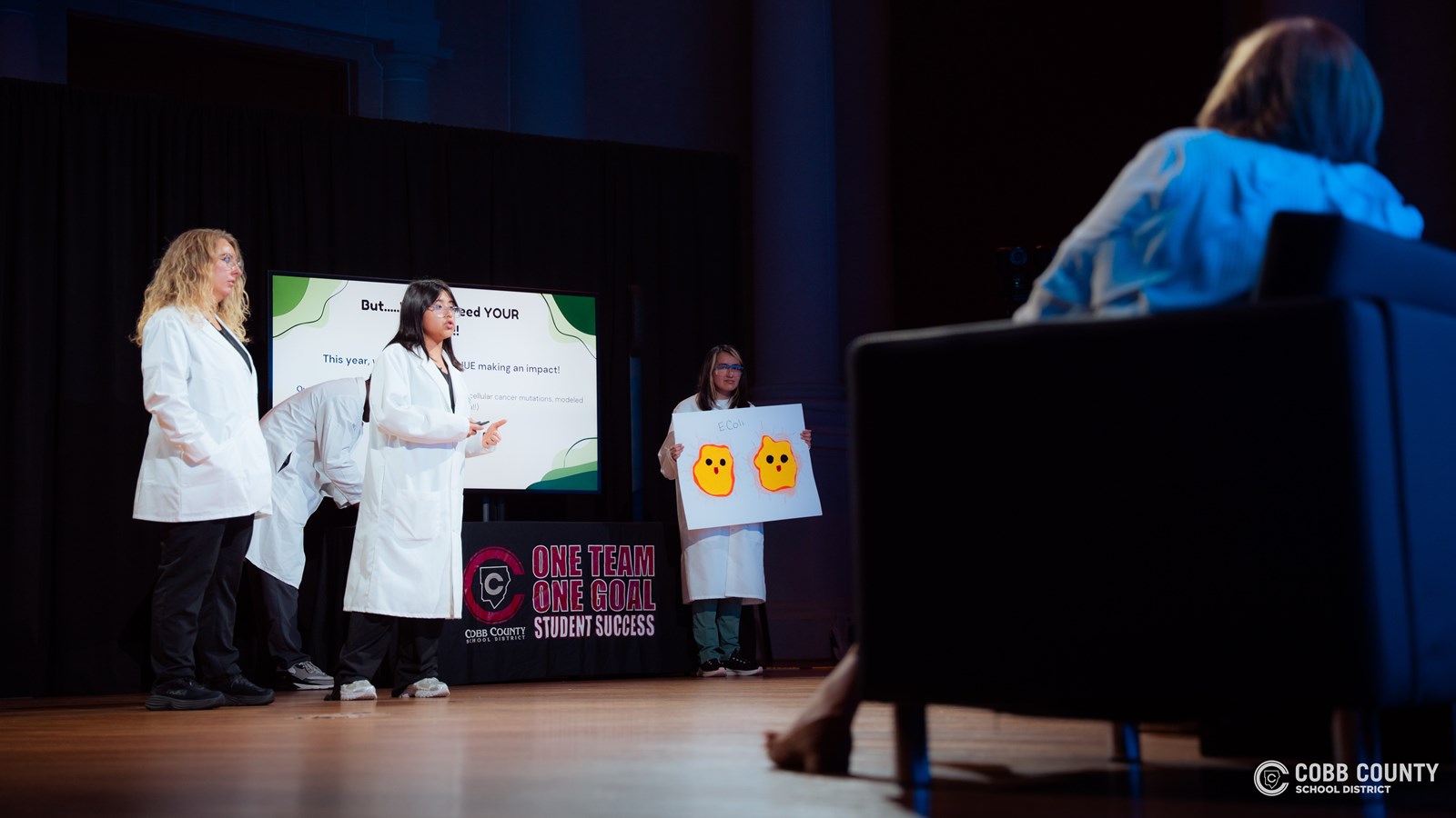 Students presenting at Cobb Tank 2025