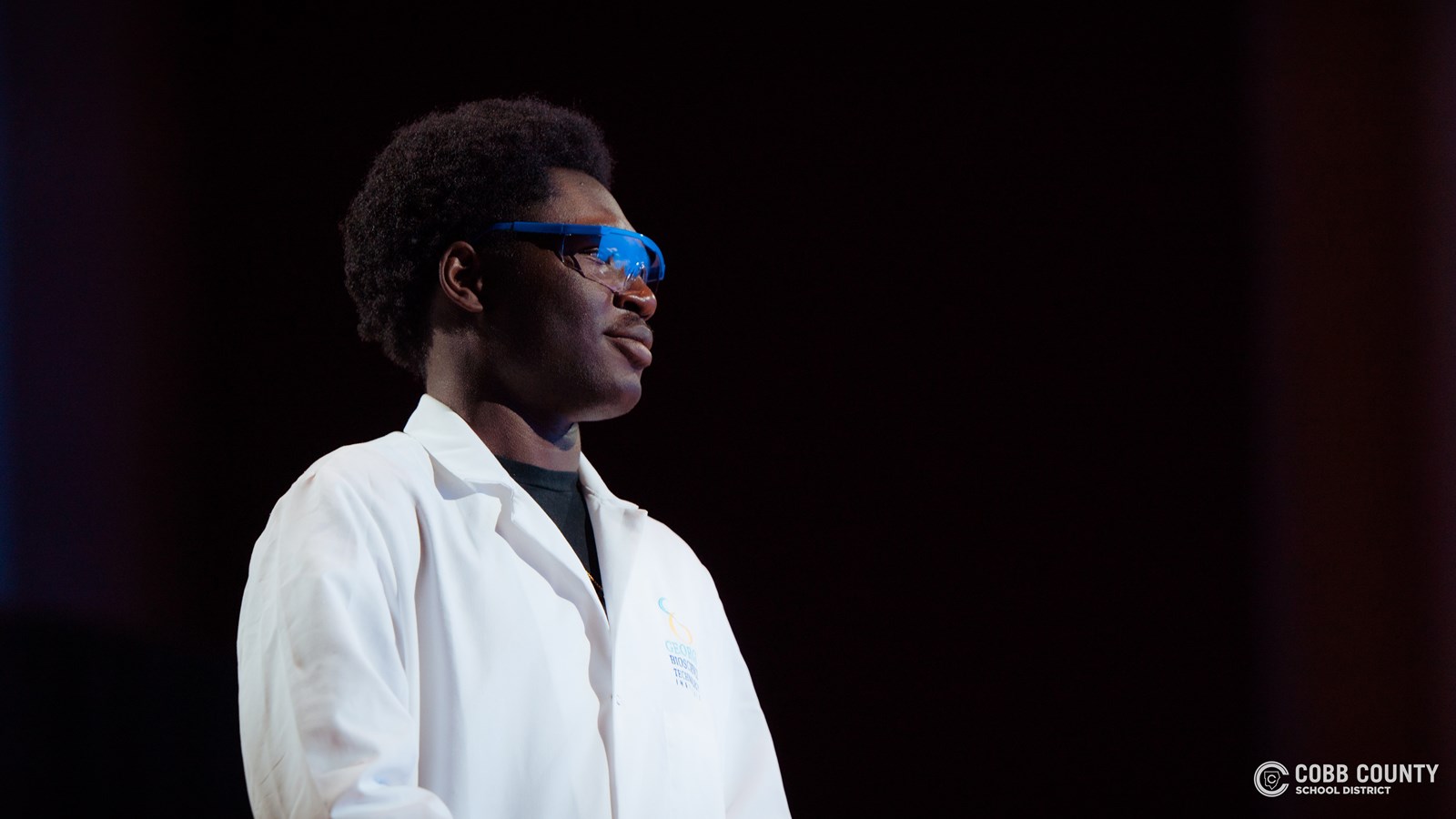 Student presenting at Cobb Tank 2025