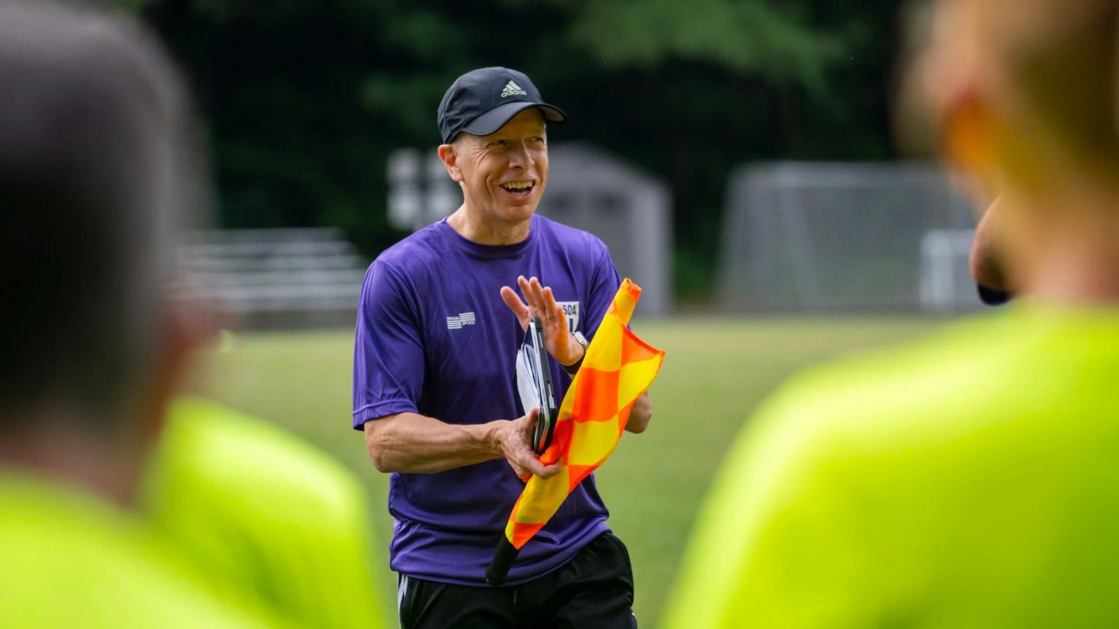Corey Rockwell speaks to younger referees, imparting his knowledge