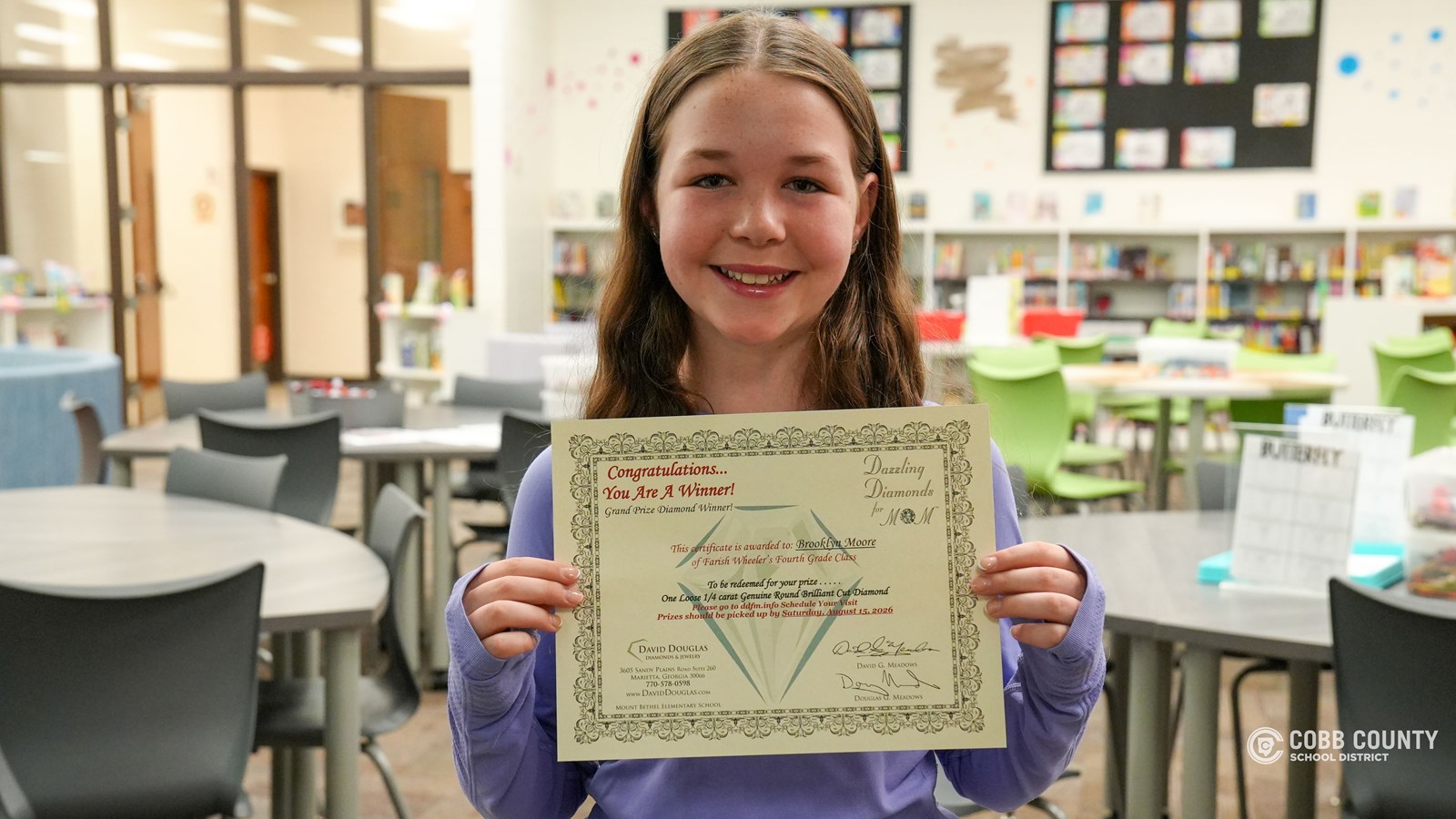 Dazzling Diamonds for Mom writing contest winners help bring Mother's Day surprise!