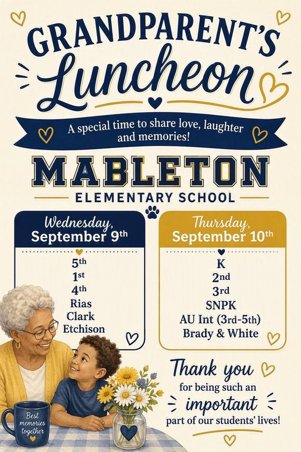 Grandparent's Luncheon